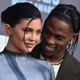 Kylie Jenner, left, and Travis Scott arrive at the Billboard Music Awards on Sunday, May 15, 2022, at the MGM Grand Garden Arena in Las Vegas.
